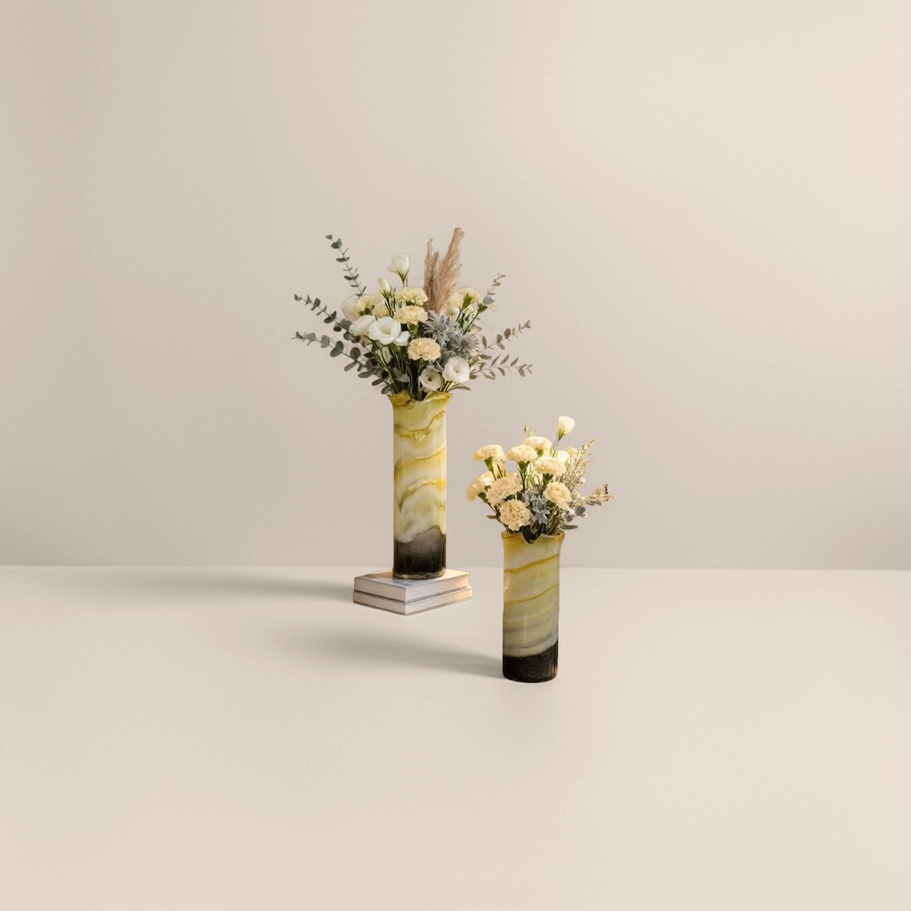 A Nordic-style ceramic vase for living room flower arrangement, a decorative vase with a high aesthetic level Specification image