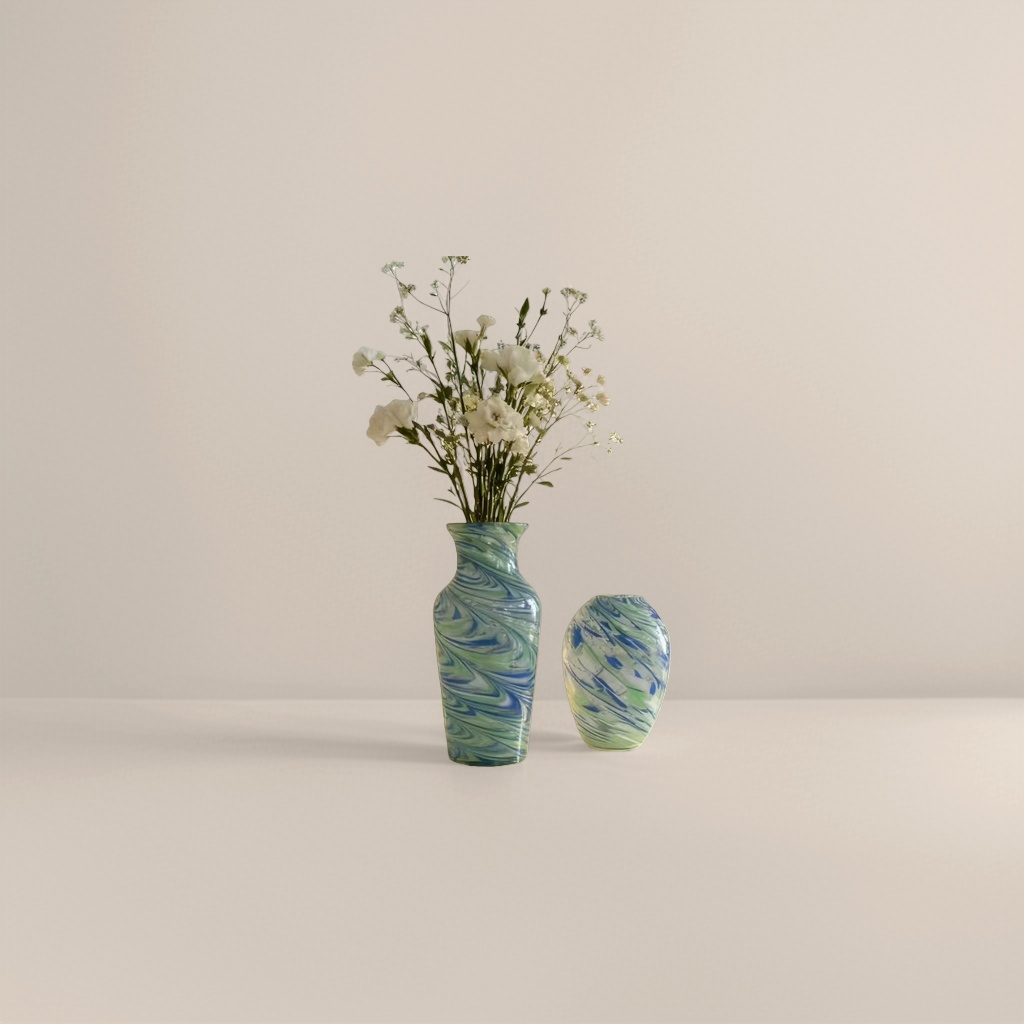 Ceramic vase for living room decoration, a Nordic minimalist and high-quality appearance vase details Picture