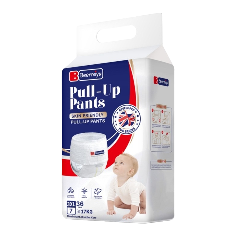 Beermiyu baby pull-up pants and diapers, ultra-thin breathable S-size 80 pieces Item Picture