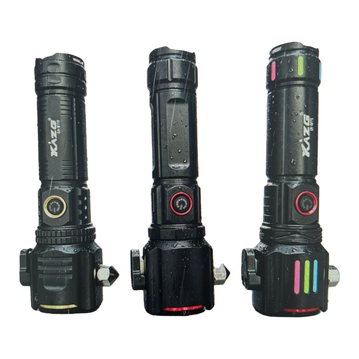 Aluminum alloy body, powerful flashlight, USB charging, portable outdoor lighting Item Picture