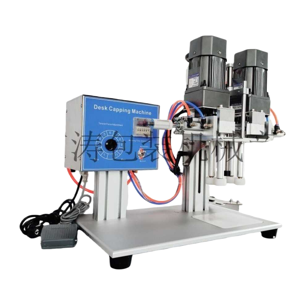 Industrial equipment desktop capping machine, automatic capping machine, small desktop bottle sealing machine Item Picture