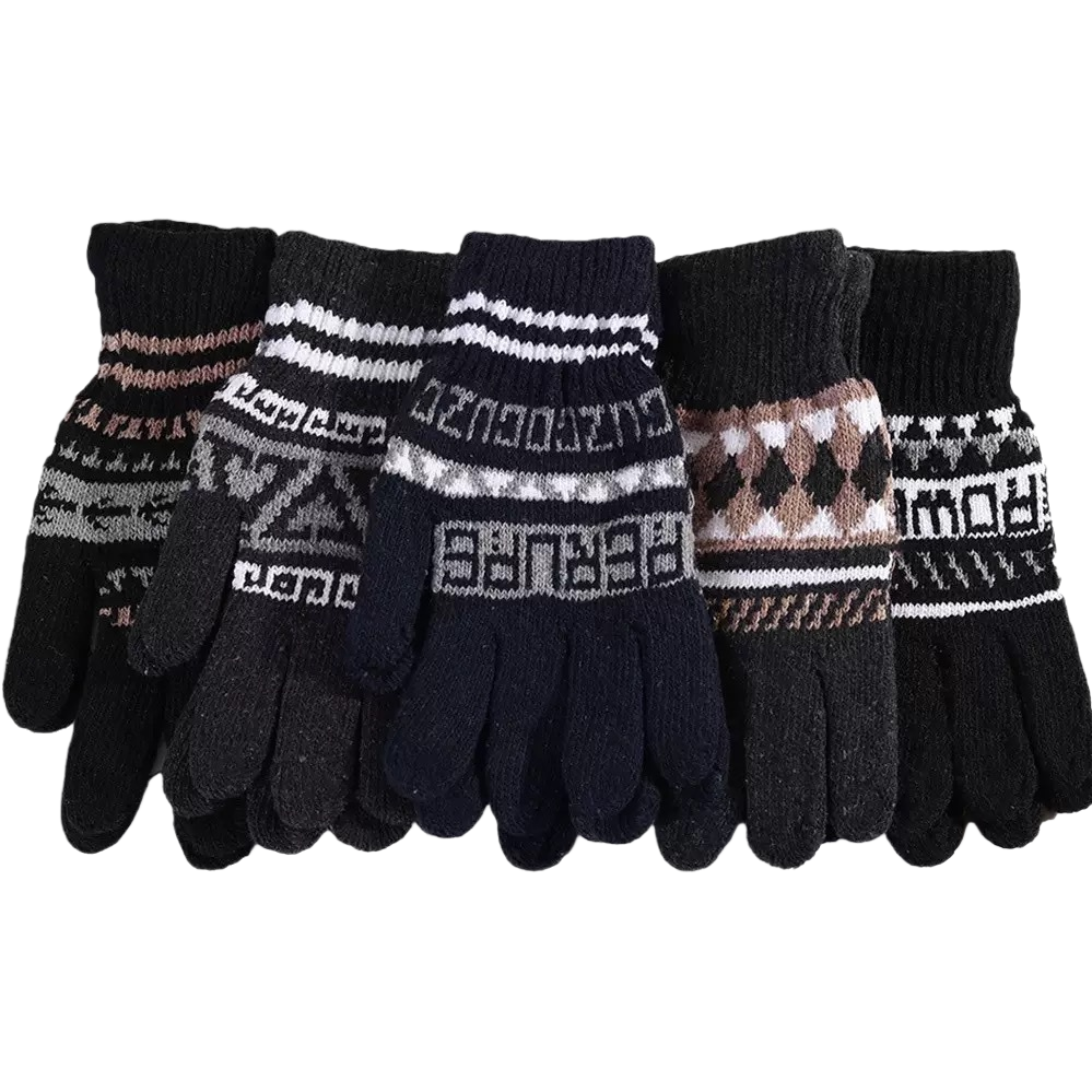 Knitted gloves, elastic, form-fitting, windproof and warm, suitable for both men and women, thin style Item Picture