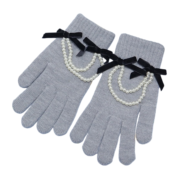 قفازات أزياء سيدة صفراء تبقى دافئة في الشتاء Item Picture