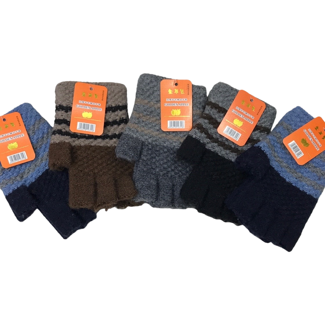 Knitted gloves for warmth and anti-slip, thickened cotton fleece gloves for women in autumn and winter Item Picture