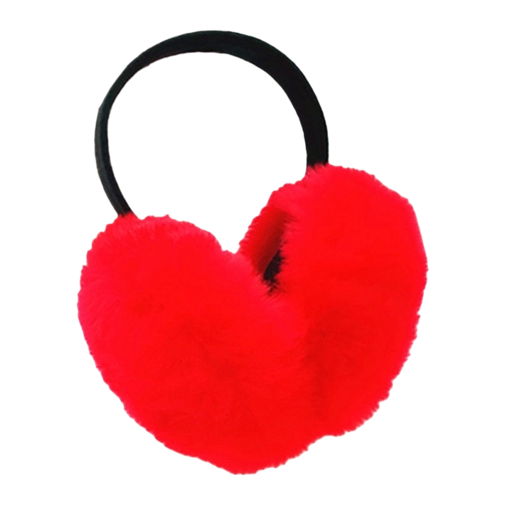 Red plush ear cups for warmth and cold protection, thickened, winter couple's style Item Picture