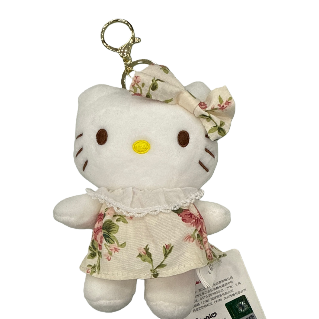 Hello Kitty正版授权毛绒玩偶可爱少女心抱枕礼物白底实物图