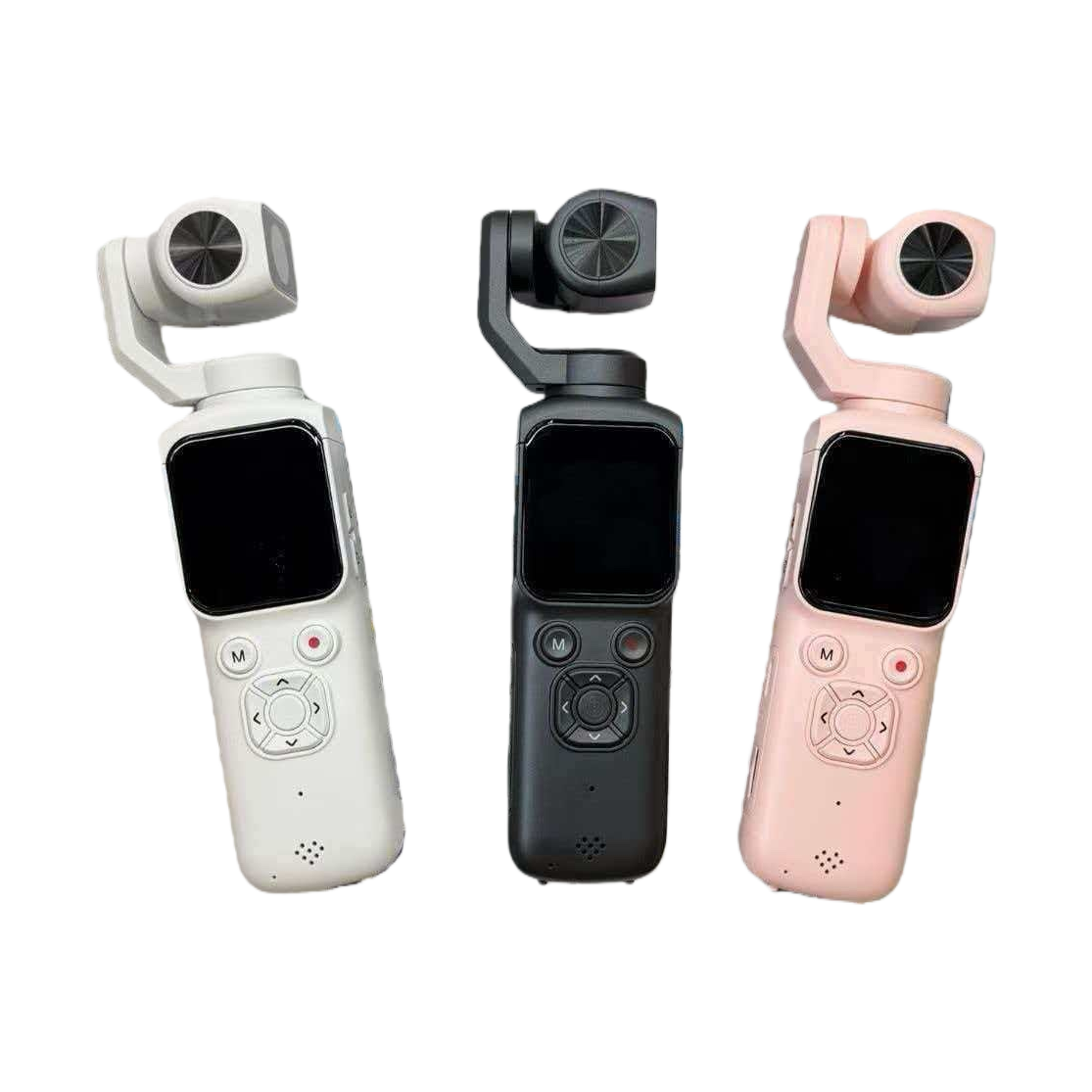 Portable 4K pocket camera available in white, black and pink. Stylish mini high-definition video recording Item Picture