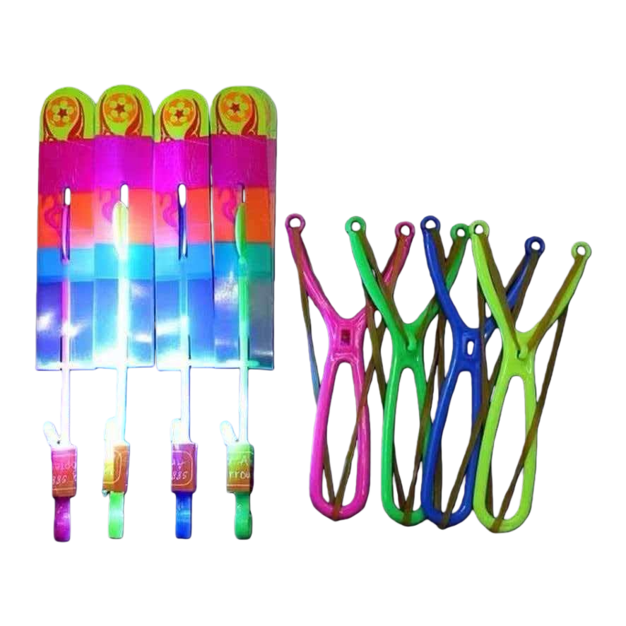 Luminous toy slingshot set, fun luminous shooting toy, safe children's outdoor game props Item Picture