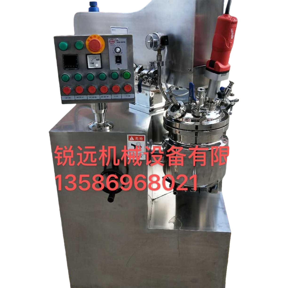 Industrial equipment stainless steel mixer, high-power continuous operation, food-grade material Item Picture