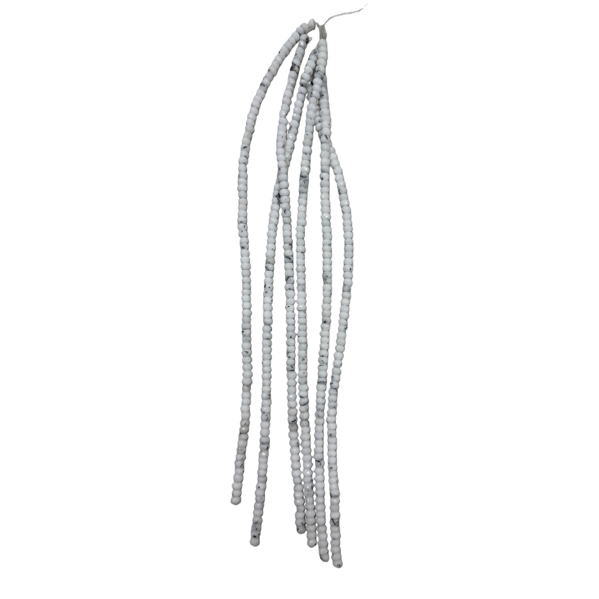 White pearl string hand-woven natural pearl necklace accessory Item Picture
