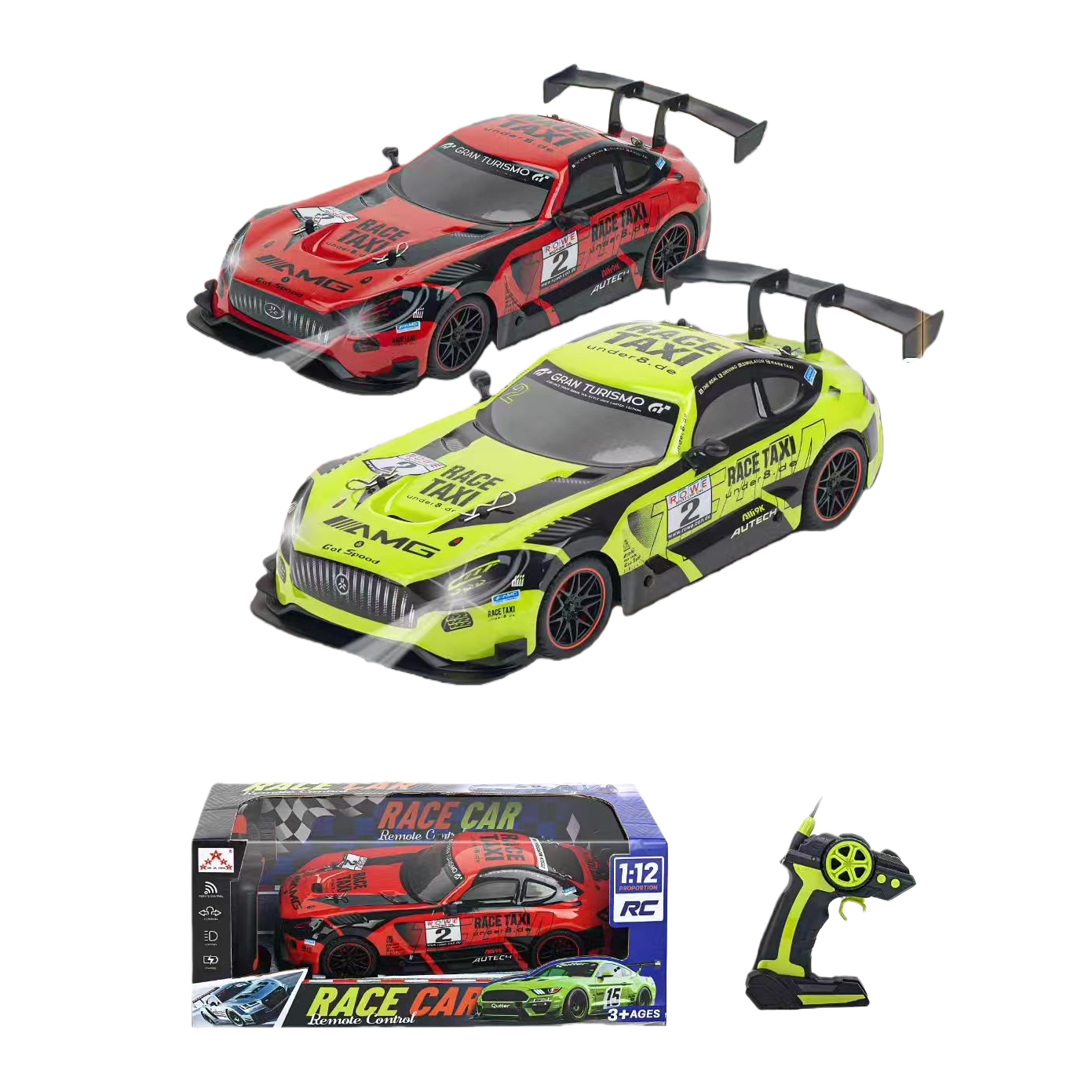 Remote control racing car, children's electric toy, off-road racing car, rechargeable remote control sports car Item Picture