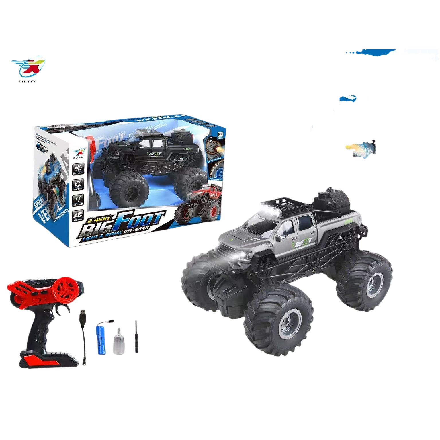 Coche de control remoto eléctrico off-road quad recargable niños coche de juguete Item Picture