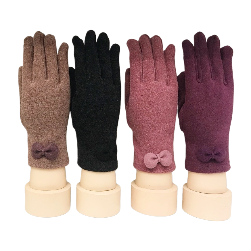Thickened cold-proof knitted cotton and wool gloves for both men and women, winter cycling work gloves Item Picture