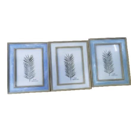 Three plant-patterned decorative paintings with photo frames for the living room and bedroom in a Nordic style Item Picture