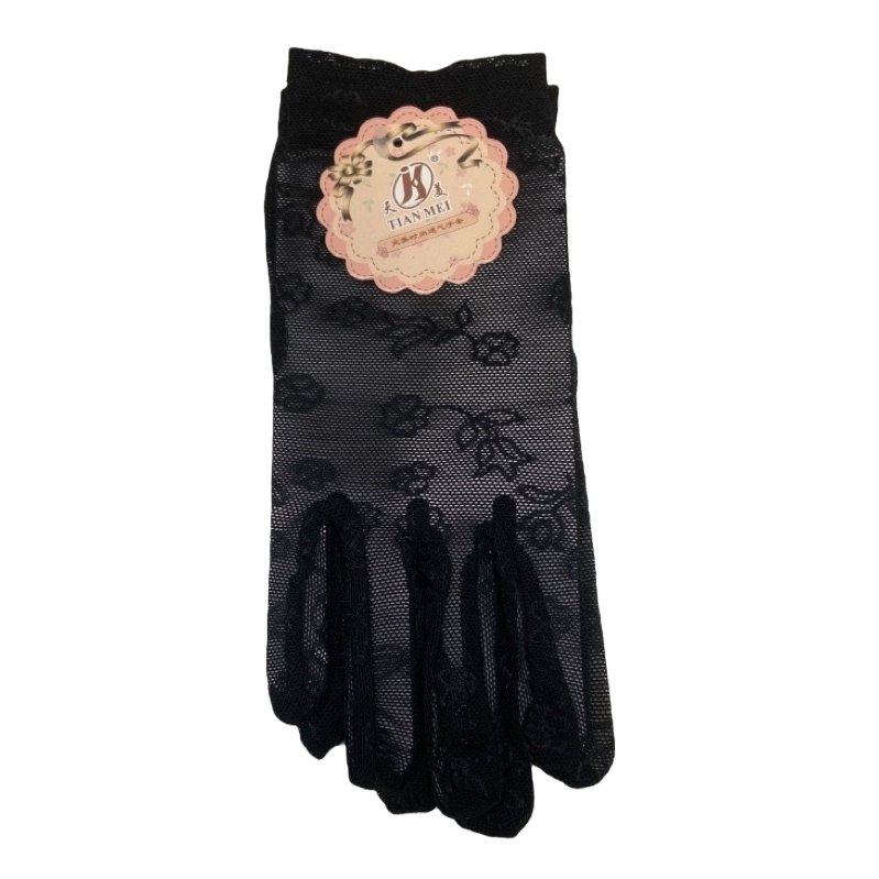 Black lace gloves are the main fashionable gloves for winter Item Picture