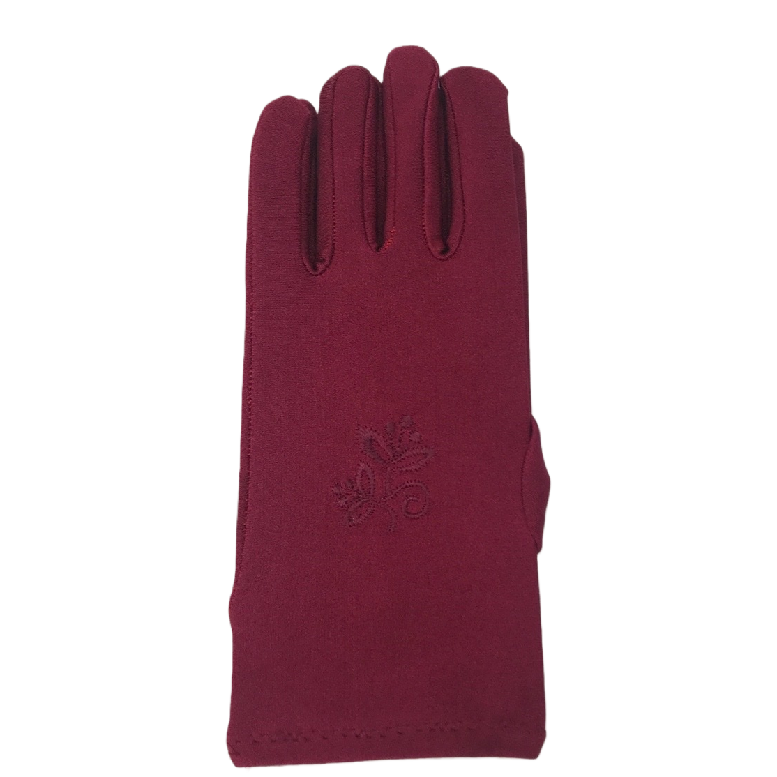 Deep red thickened warm knitted gloves for both men and women to protect hands from the cold in autumn and winter Item Picture