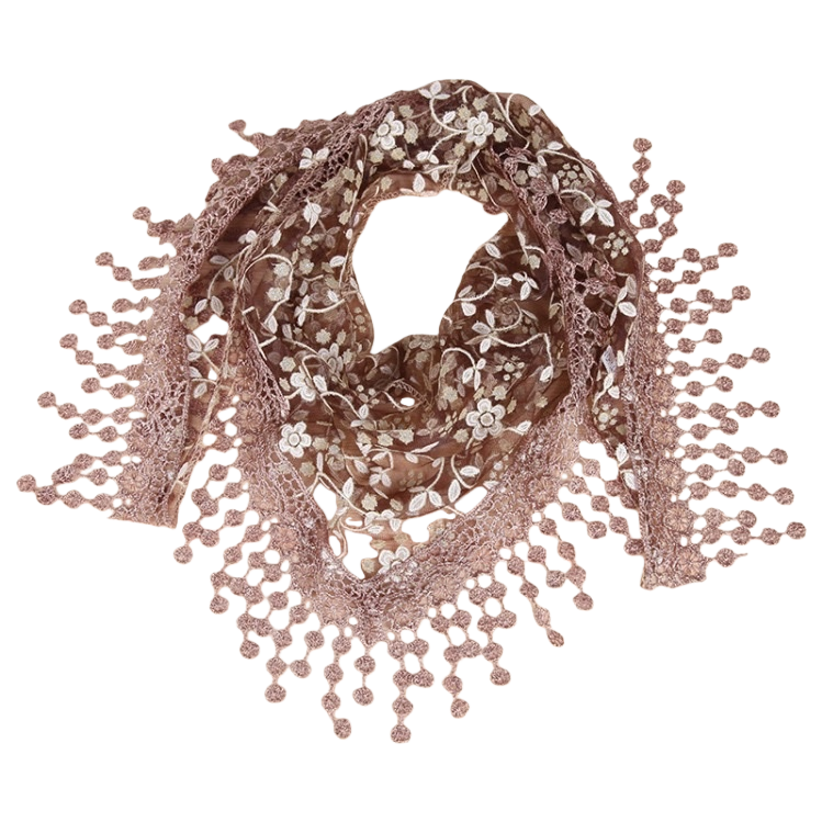 وشاح من القطن النقي، مع ملابس نسائية دافئة في الخريف والشتاء Item Picture