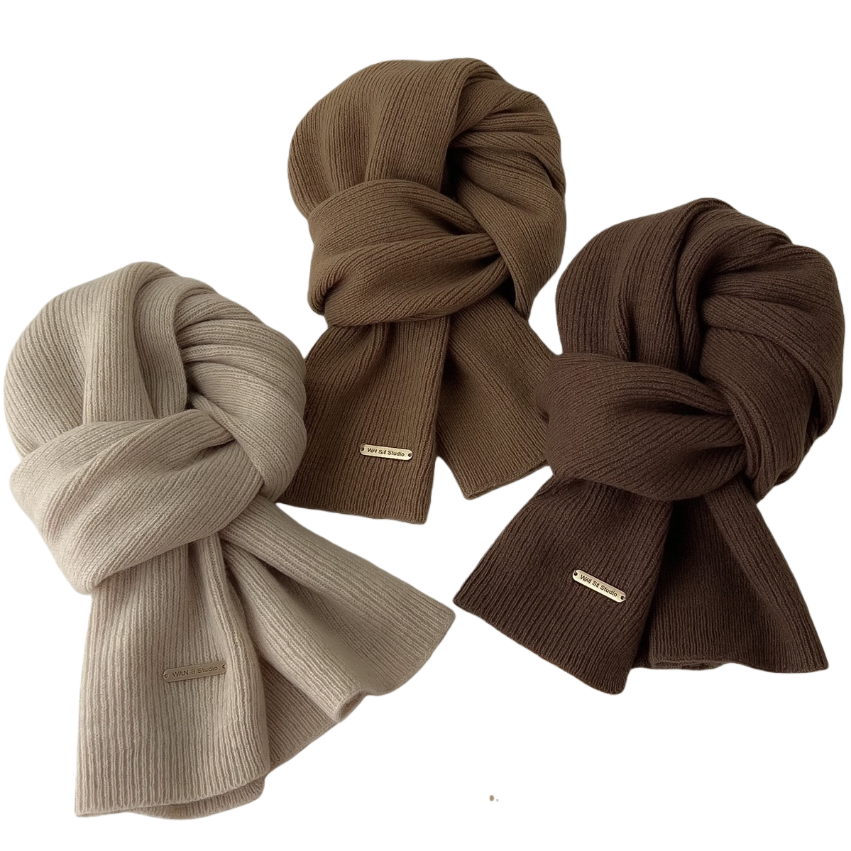 وشاح منسوج، وشاح دافئ وشعر طويل Item Picture