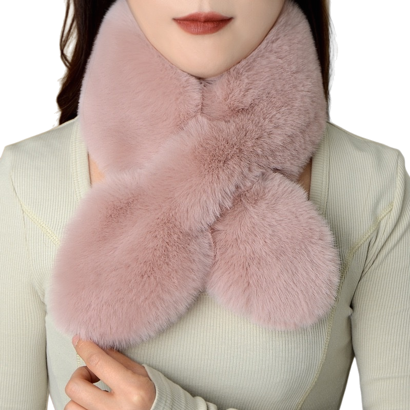 وشاح وردي سميك ودافئ Item Picture
