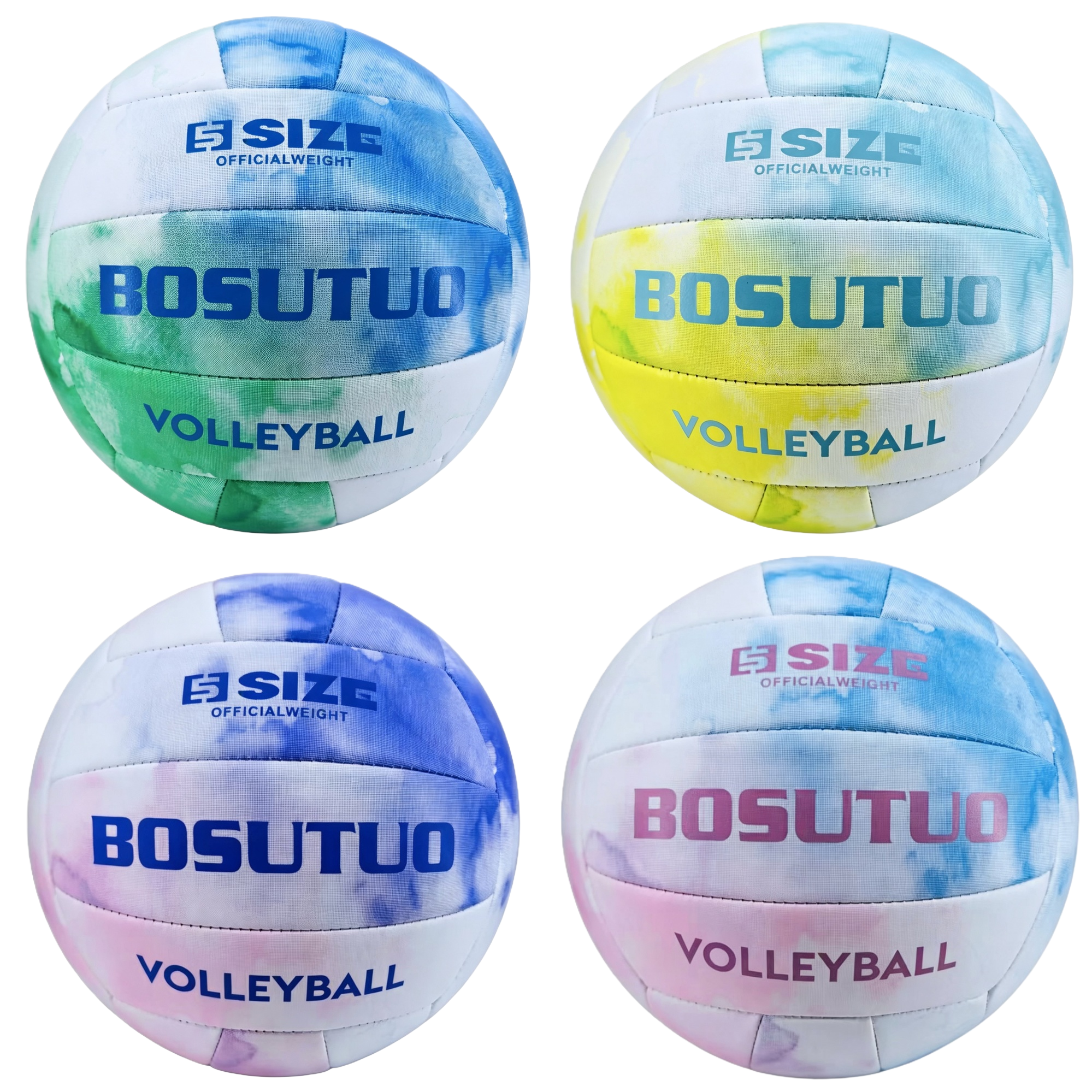 BOSUTUO colored tie-dye volleyball professional training competition-level volleyball Item Picture