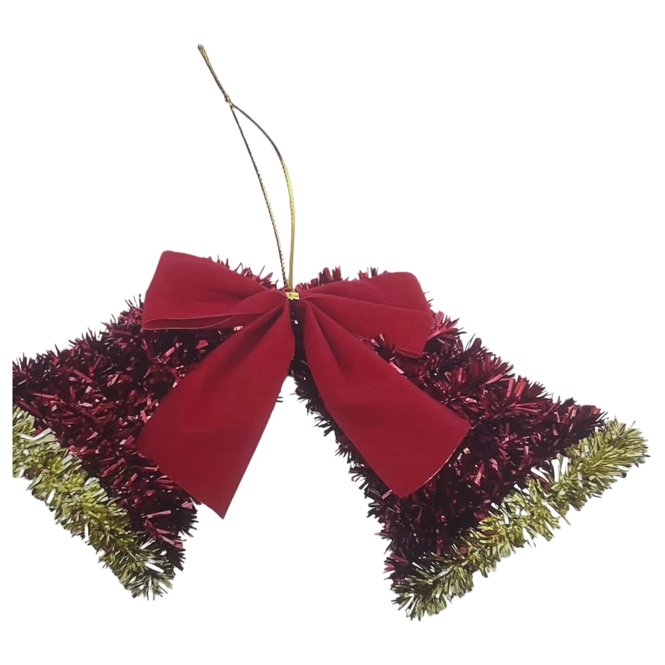 Red bell Christmas decorations, festive atmosphere hanging ornaments Item Picture