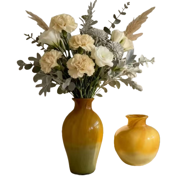 Floral decorative glass vases, living room flower arrangement items, Nordic style, simple and high appearance level Item Picture