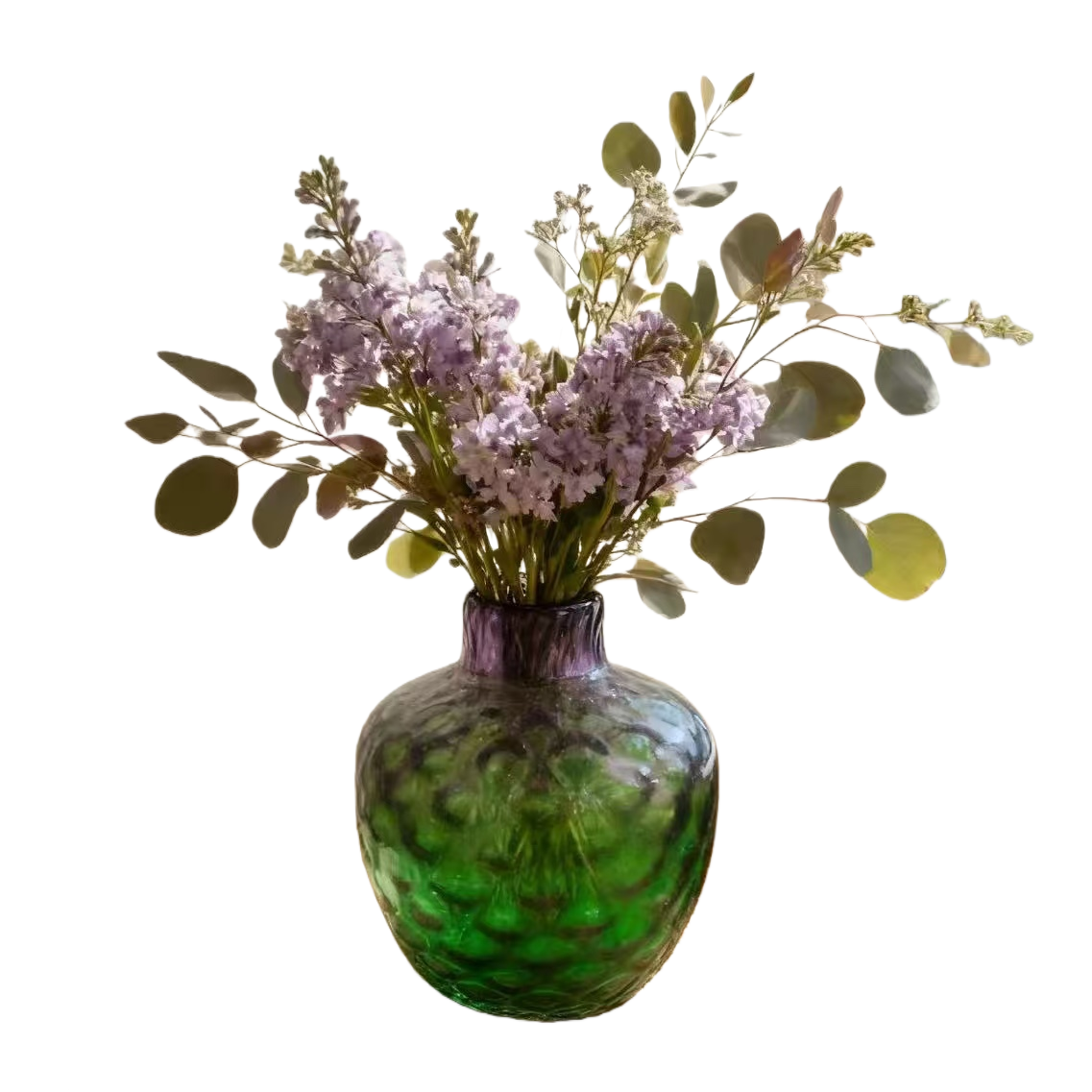 Purple flower arrangement decorative vases, living room and bedroom home ornaments, ceramic flower vases Item Picture