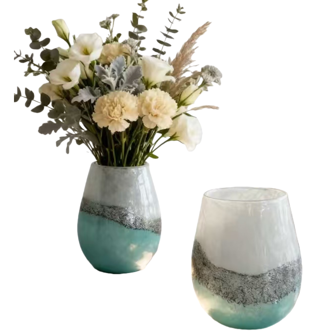 Simple glass vase for flower arrangement in the living room, bedroom and desktop Item Picture