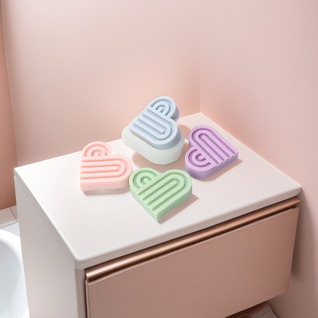 Heart-shaped letter candle, sweet element decorative candle, 3D stereoscopic shape birthday party supplies Specification image