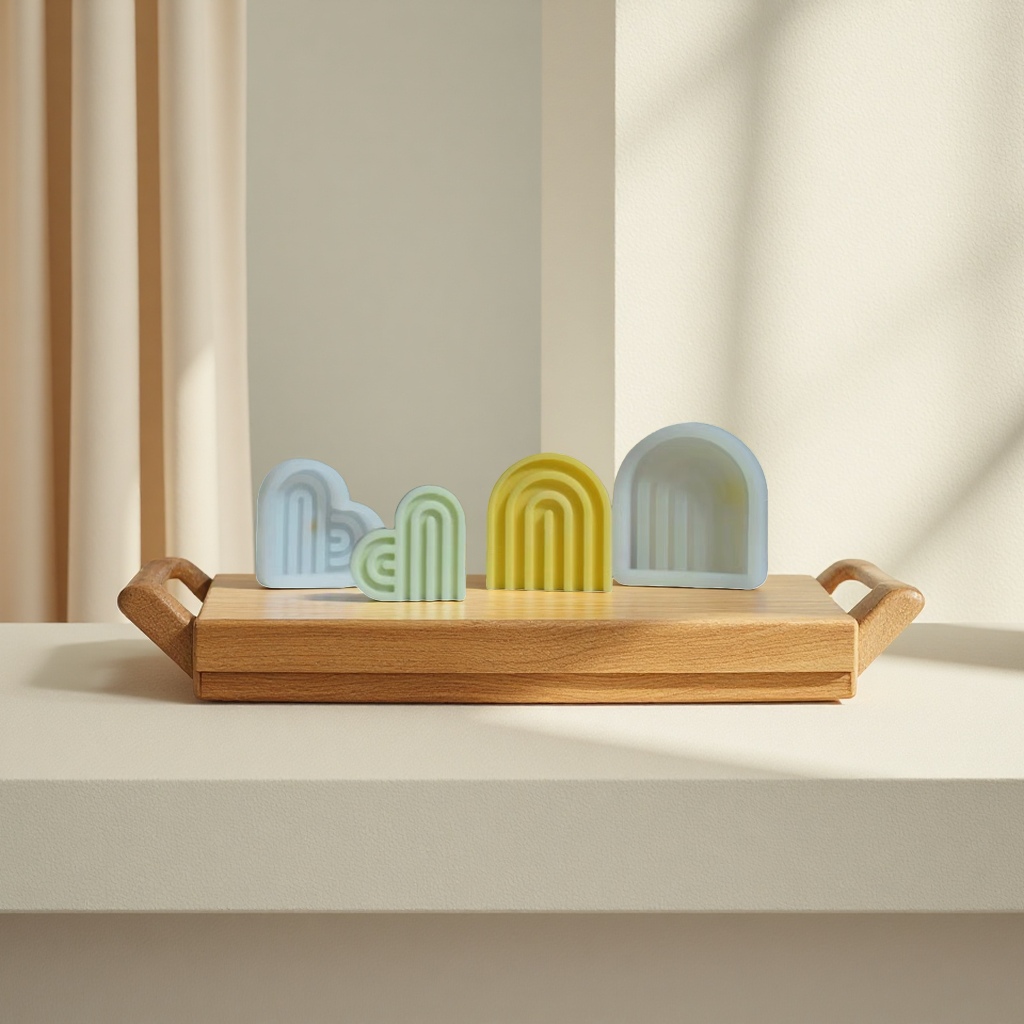Heart-shaped candles, rainbow-shaped candles, indoor atmosphere decoration items and ornaments Specification image