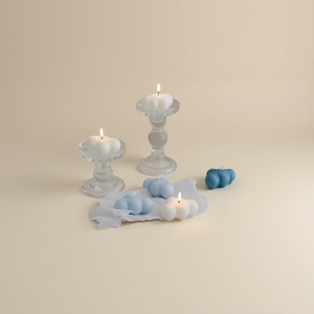 Cloud-shaped candles, scented candles, smokeless candles, home atmosphere candles Specification image
