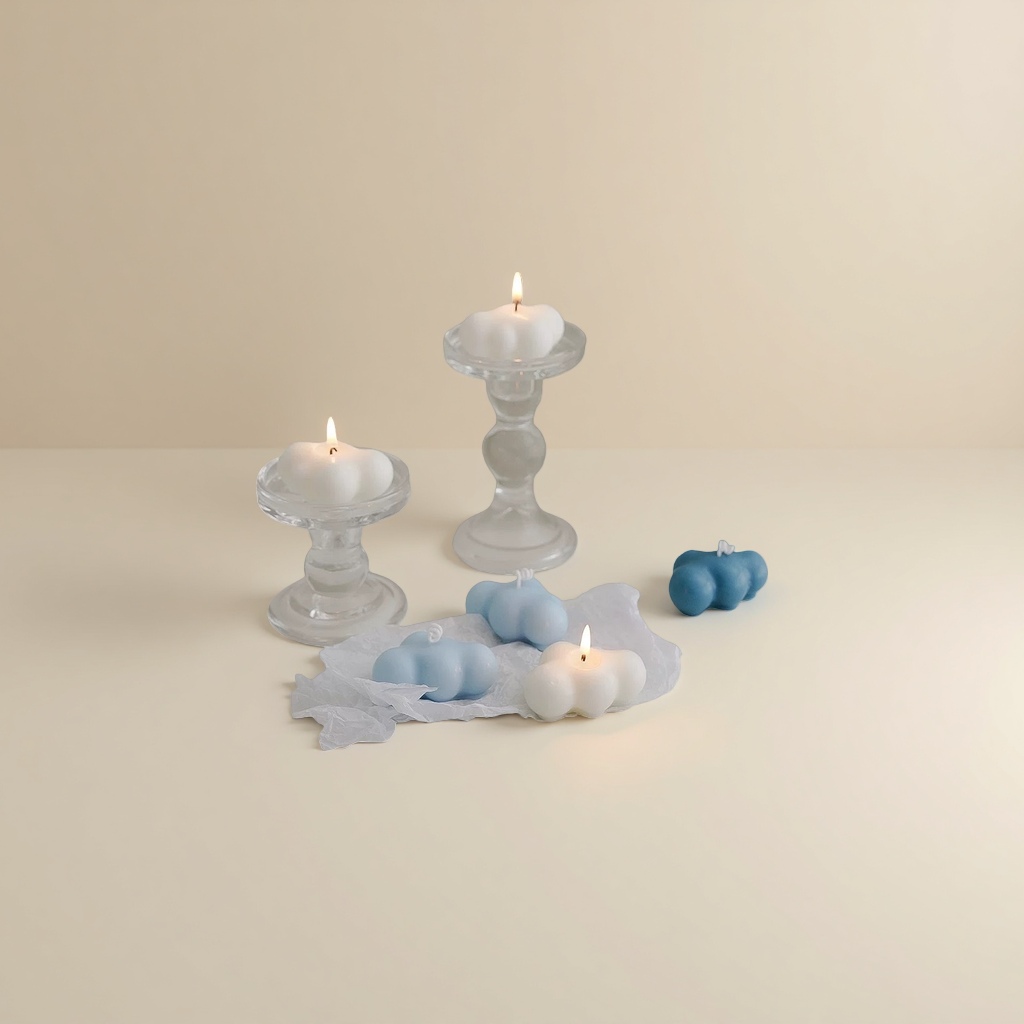Cloud-shaped candles, scented candles, smokeless candles, home atmosphere candles Application Scenario