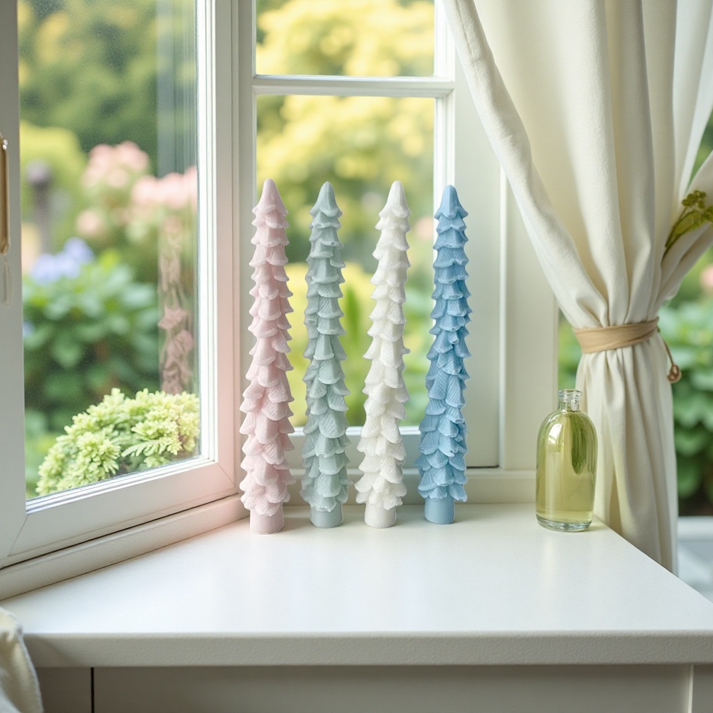 Christmas tree-shaped candles, festive decorative scented candles, 180g Application Scenario