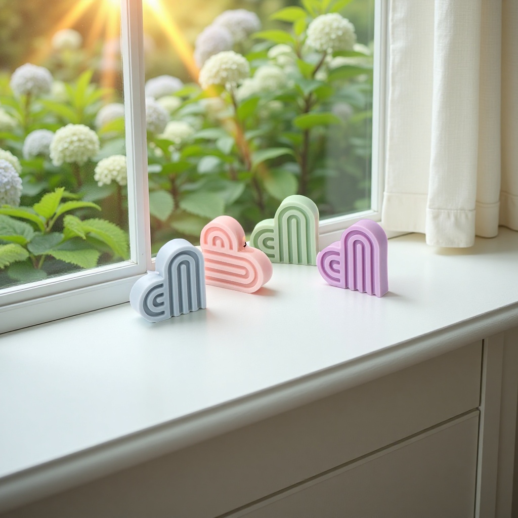 Heart-shaped candles and scented candles create a romantic atmosphere for home birthday gifts Application Scenario
