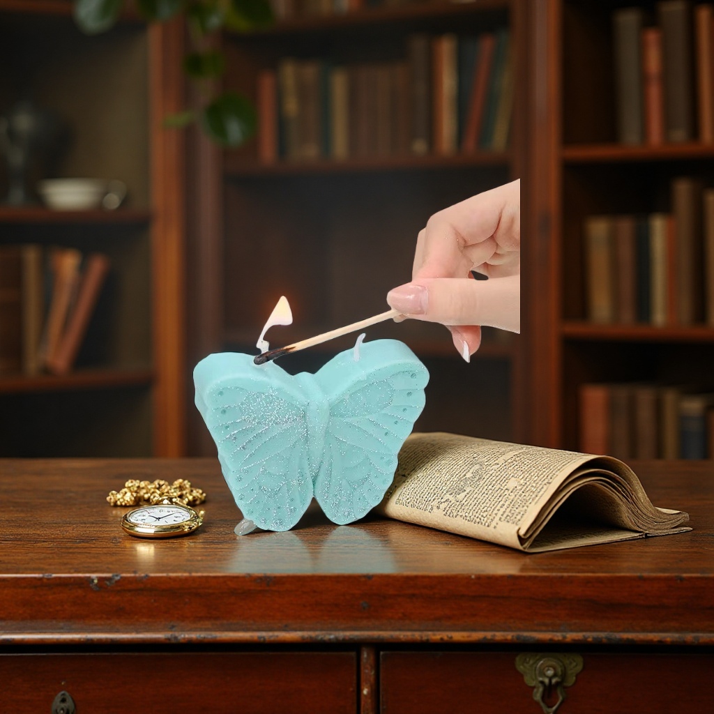 Butterfly-shaped scented candles, exquisite decorative items, smokeless and eco-friendly soy wax Application Scenario