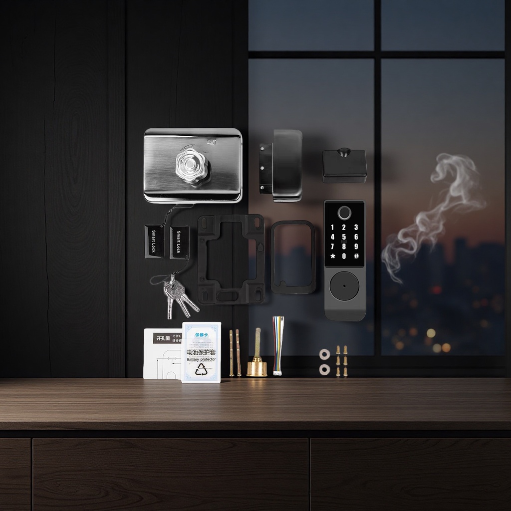 The smart door lock components are compatible with mainstream brand installation accessory sets details Picture