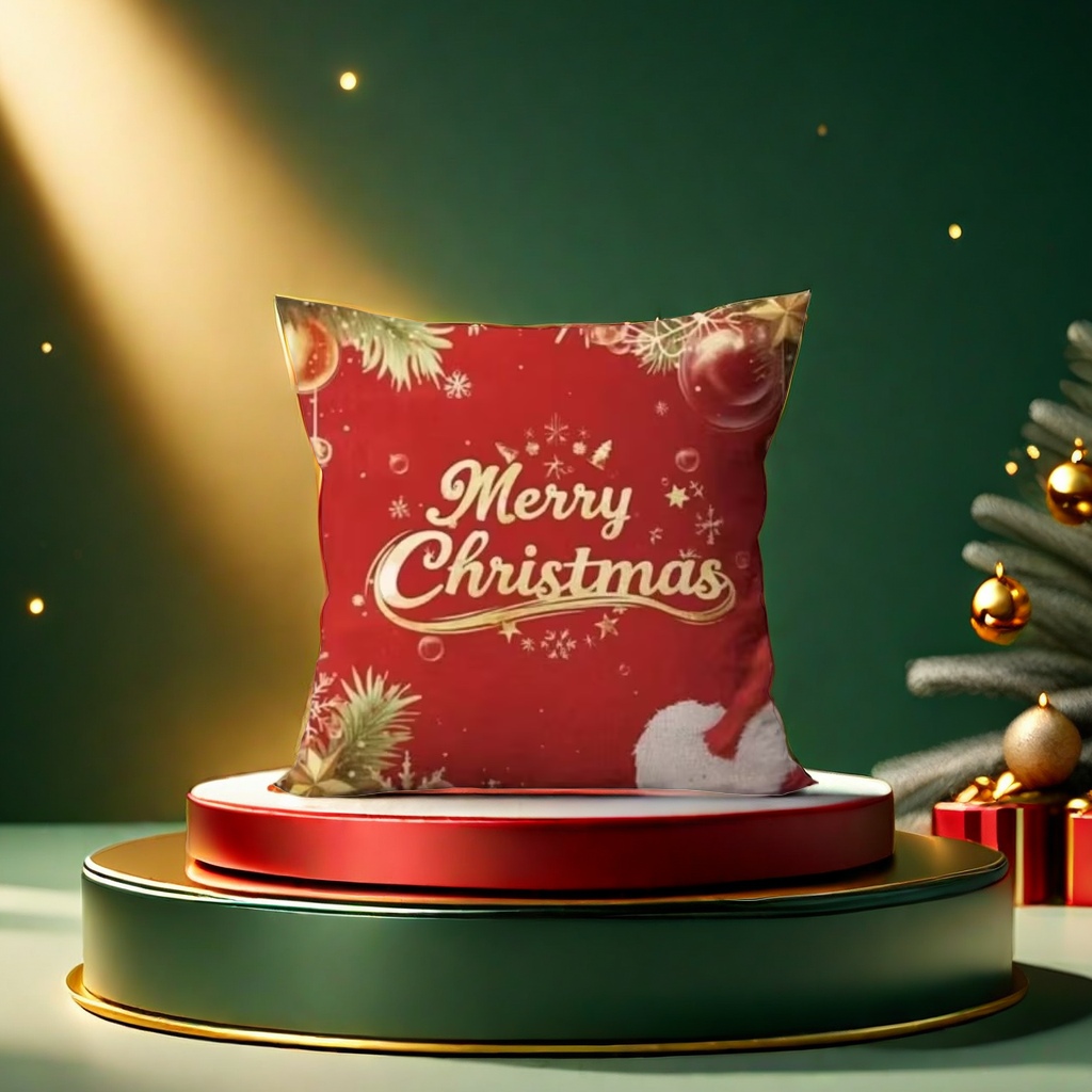 Festive decorative throw pillows, soft furnishings for living rooms and bedrooms, fabric cushions, and home atmosphere decor