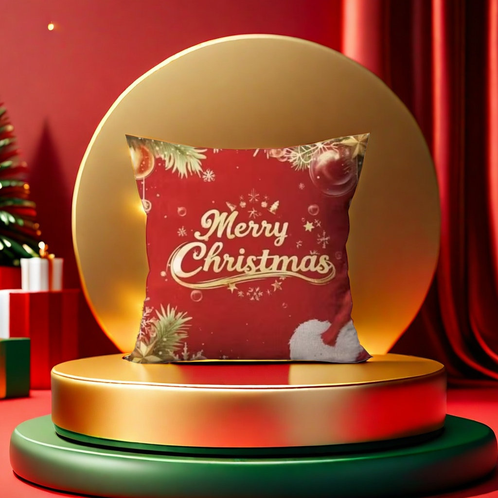 Festive decorative throw pillows, soft furnishings for living rooms and bedrooms, fabric cushions, and home atmosphere decor Specification image