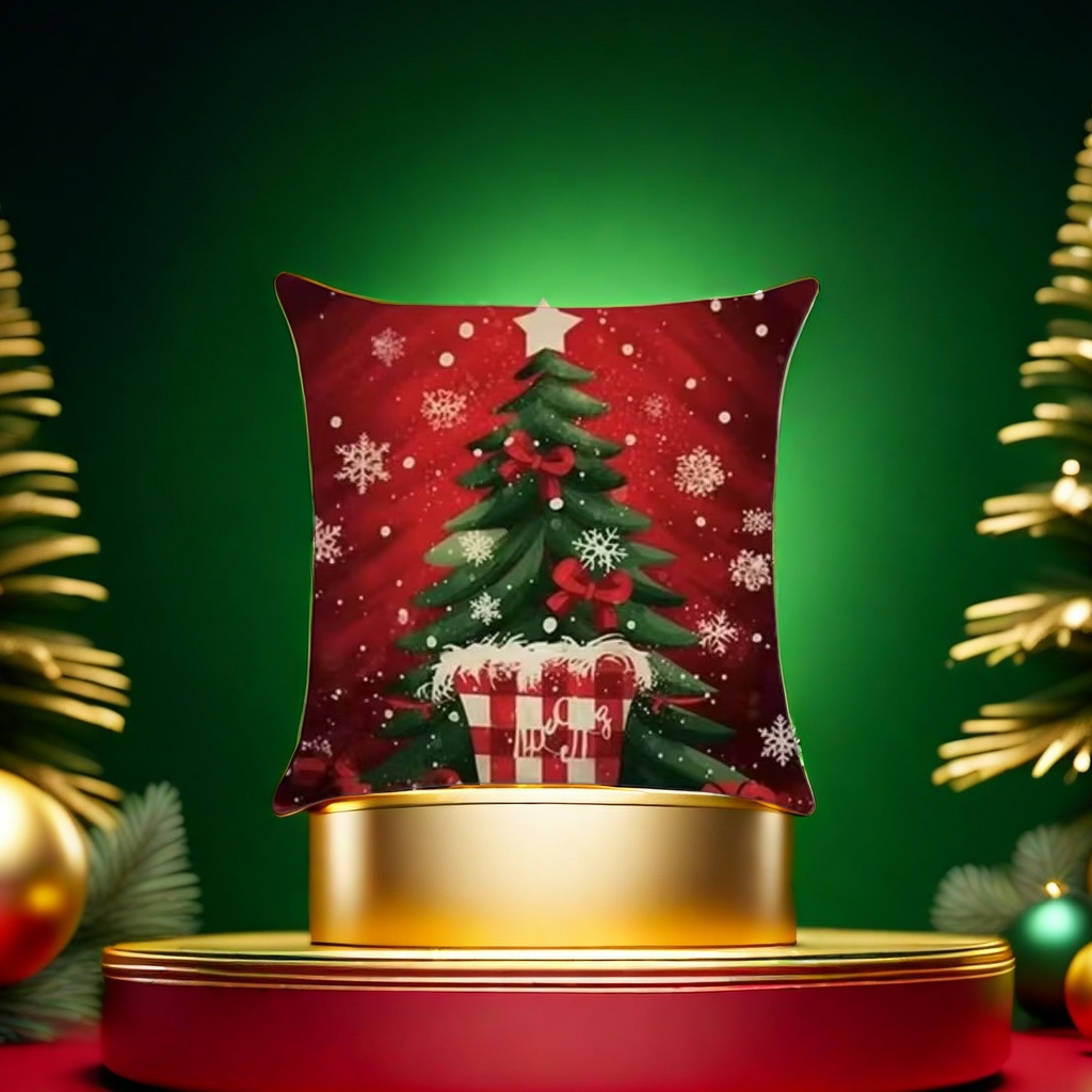 Christmas-themed plush throw pillows, soft and cute for festive home decoration Specification image
