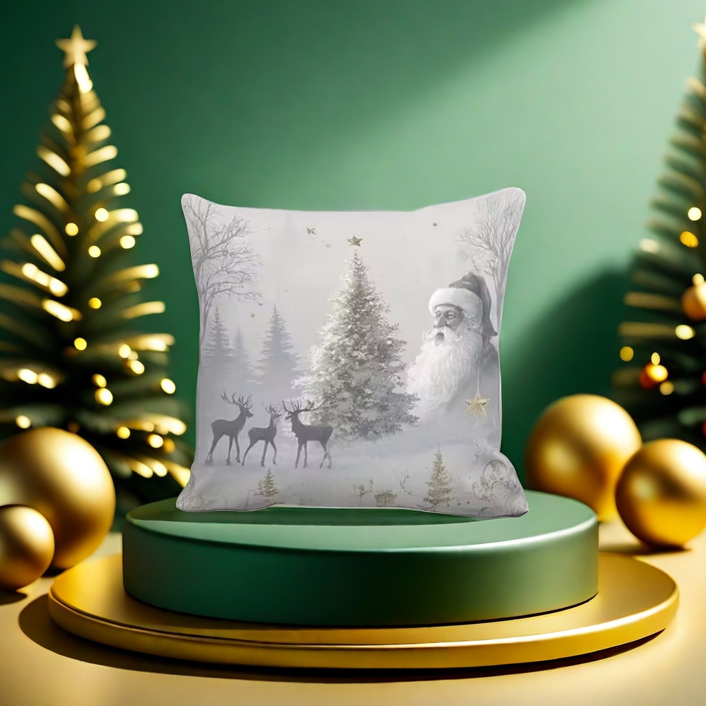 Christmas-themed plush throw pillows are soft and cute home items for festive decoration in the living room and bedroom Application Scenario