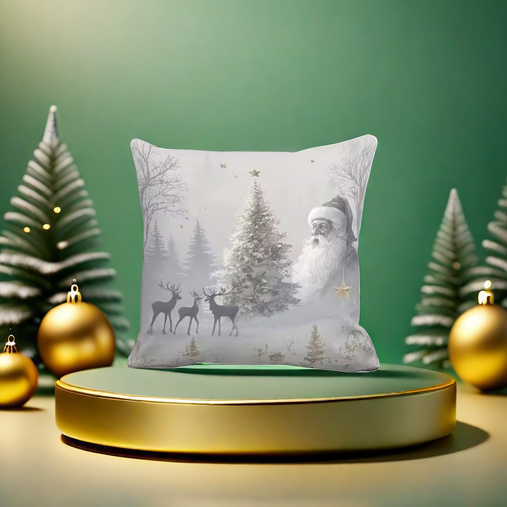 Christmas-themed plush throw pillows are soft and cute home items for festive decoration in the living room and bedroom Specification image