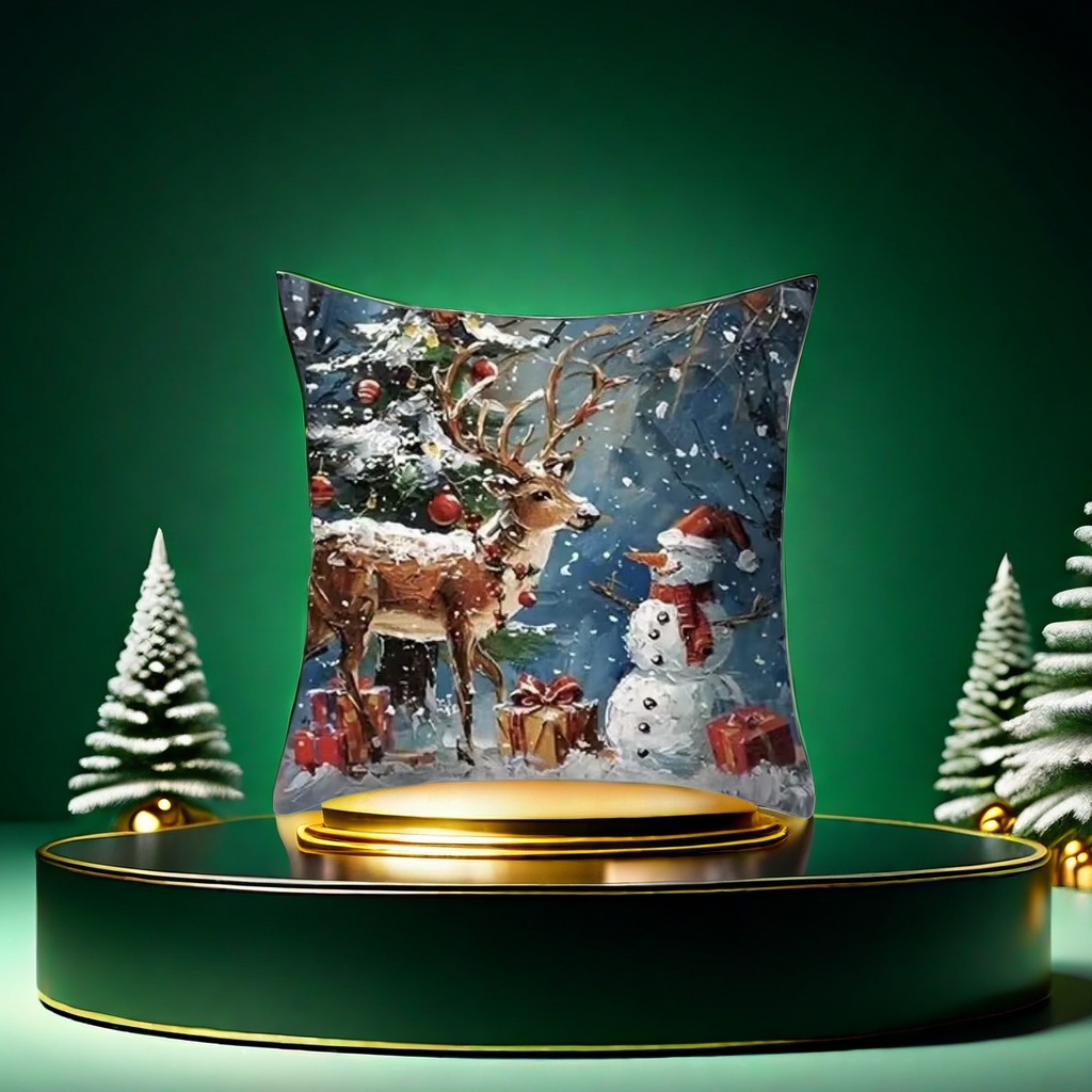 Christmas-themed thickened velvet throw pillows are the top choice for home decoration and gift-giving during the holiday season