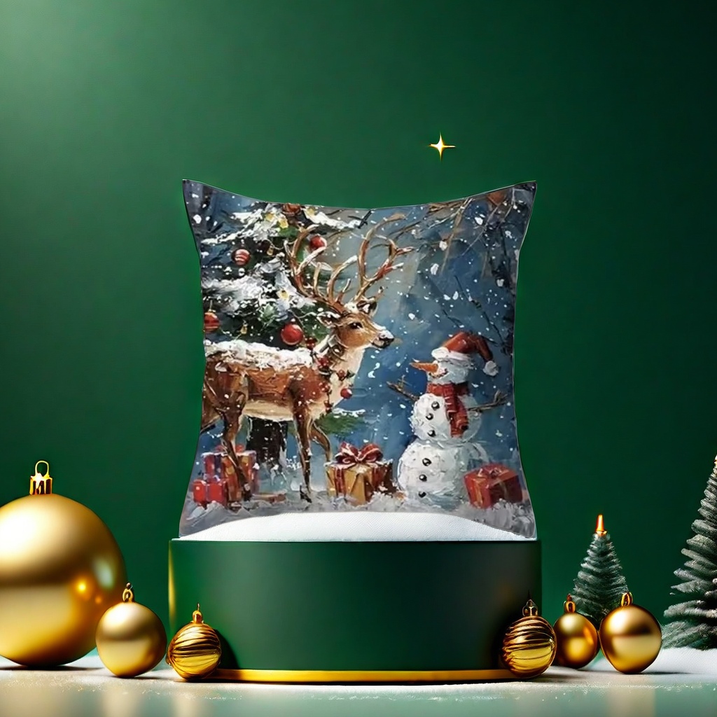 Christmas-themed thickened velvet throw pillows are the top choice for home decoration and gift-giving during the holiday season Specification image