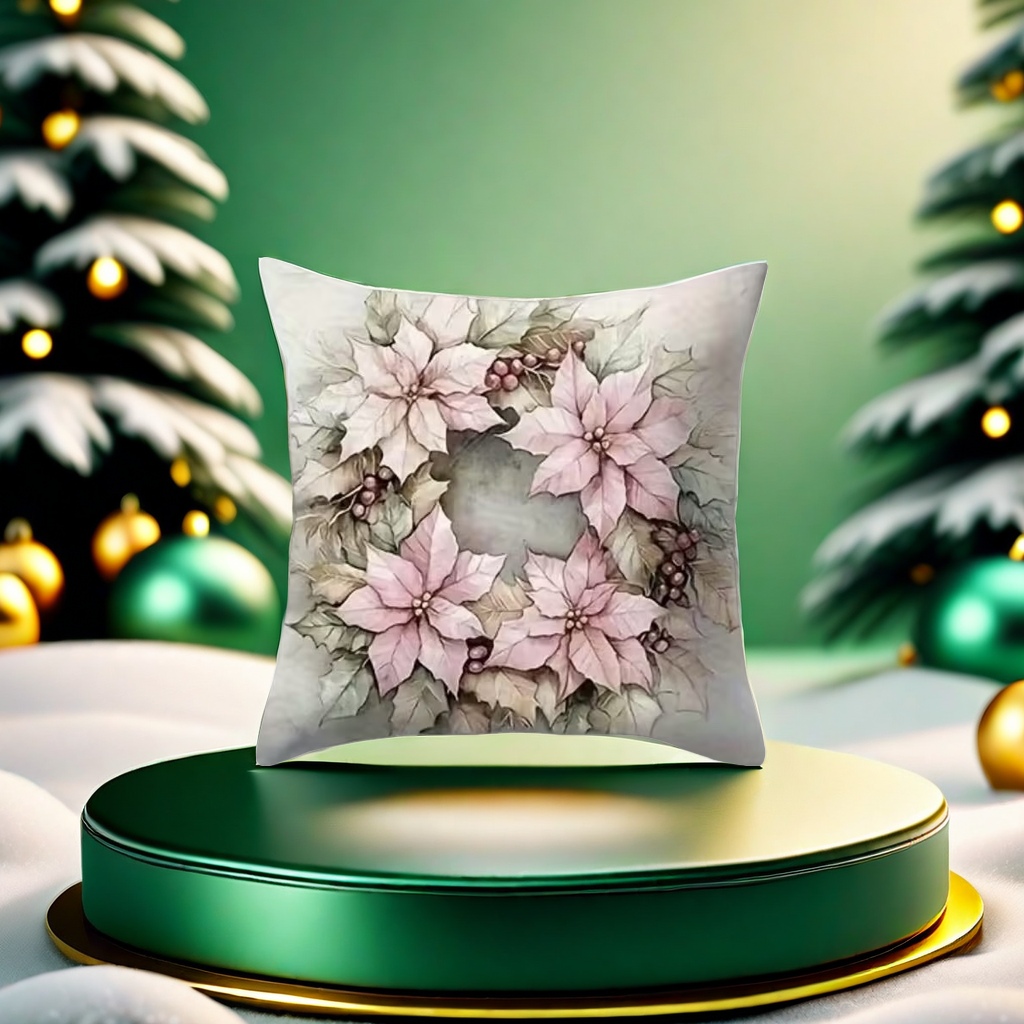 Floral patterned embroidered cushions are soft and cute fabric pillows for living room and bedroom decoration Application Scenario