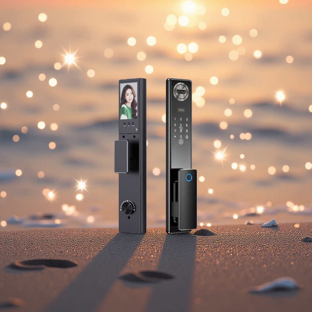 Smart door lock, stainless steel electronic anti-theft lock, household entrance door lock Application Scenario
