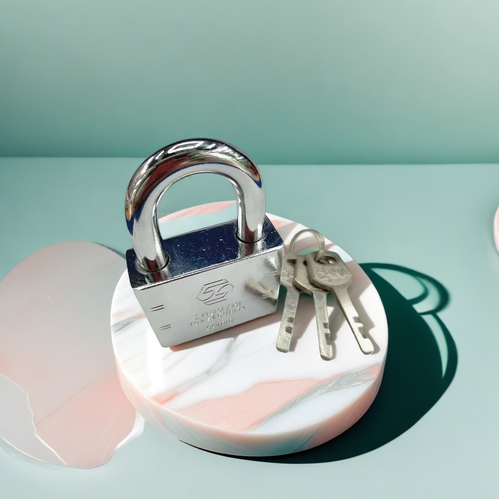 Thickened metal padlock with key, special padlock for home security doors, cabinets and drawers Application Scenario