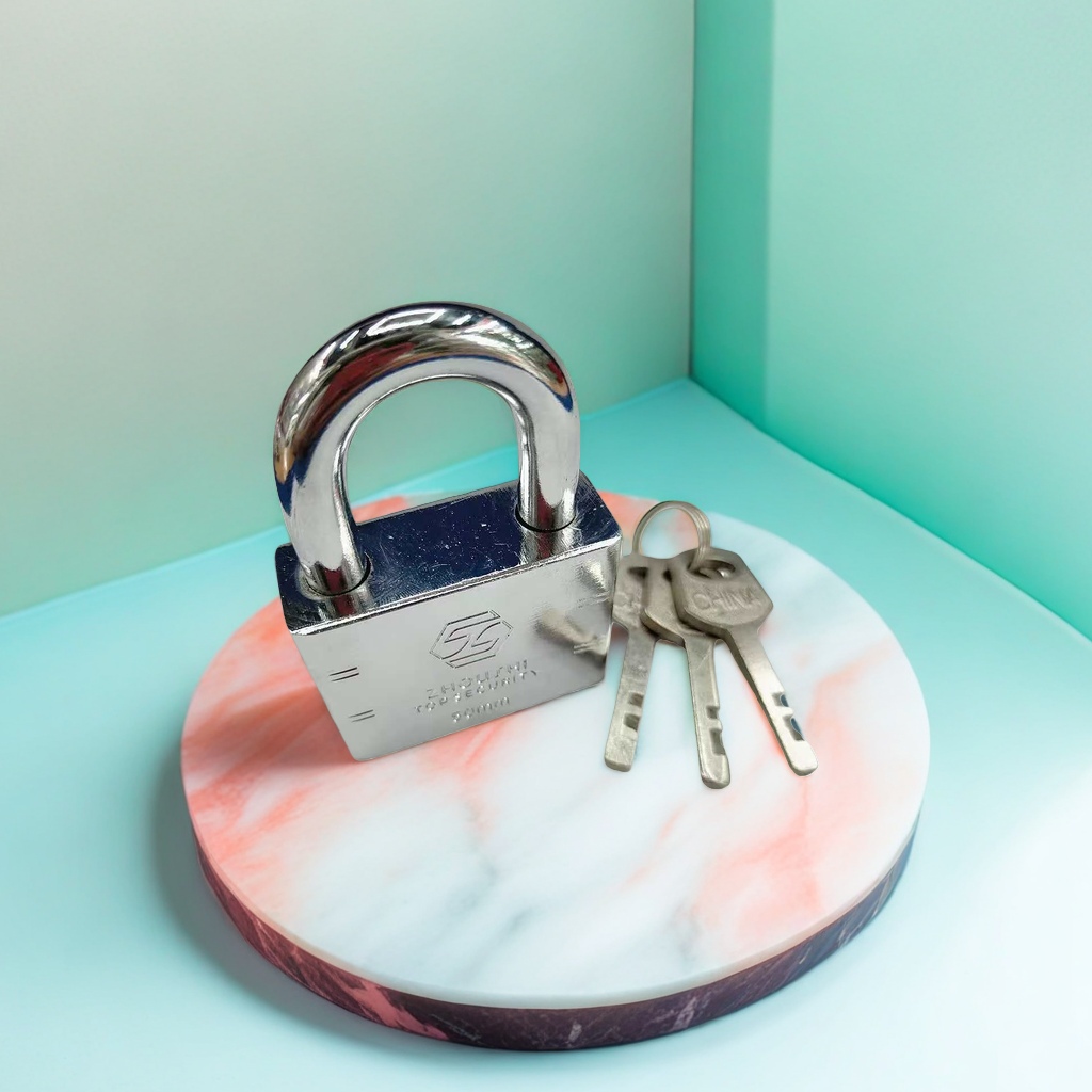 Thickened metal padlock with key, special padlock for home security doors, cabinets and drawers Specification image