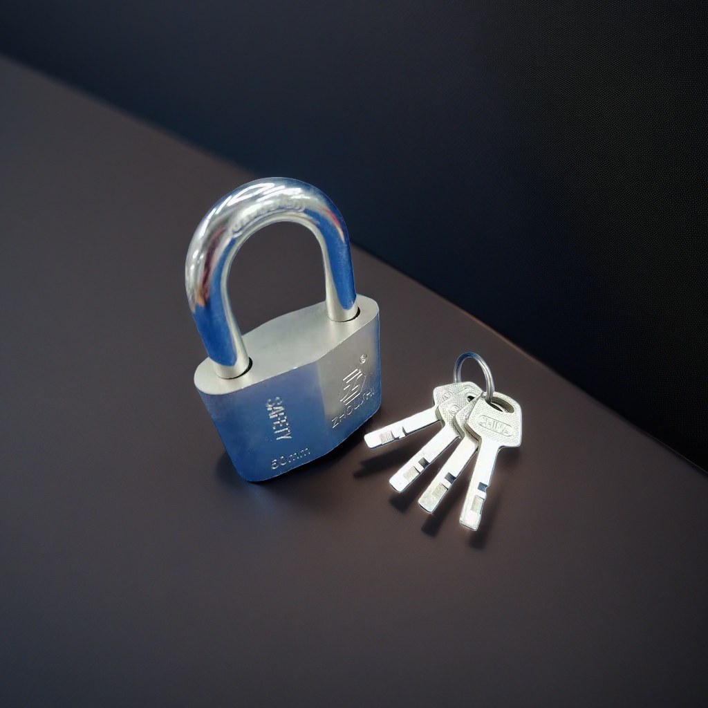 Metal padlock key model: 2 locks with 2 keys for home anti-theft hanging lock