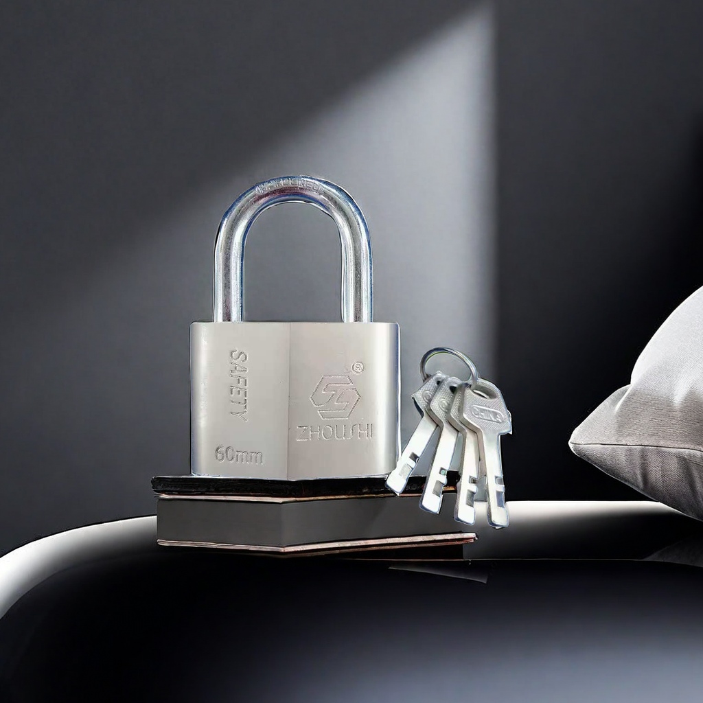 Metal padlock key model: 2 locks with 2 keys for home anti-theft hanging lock Specification image