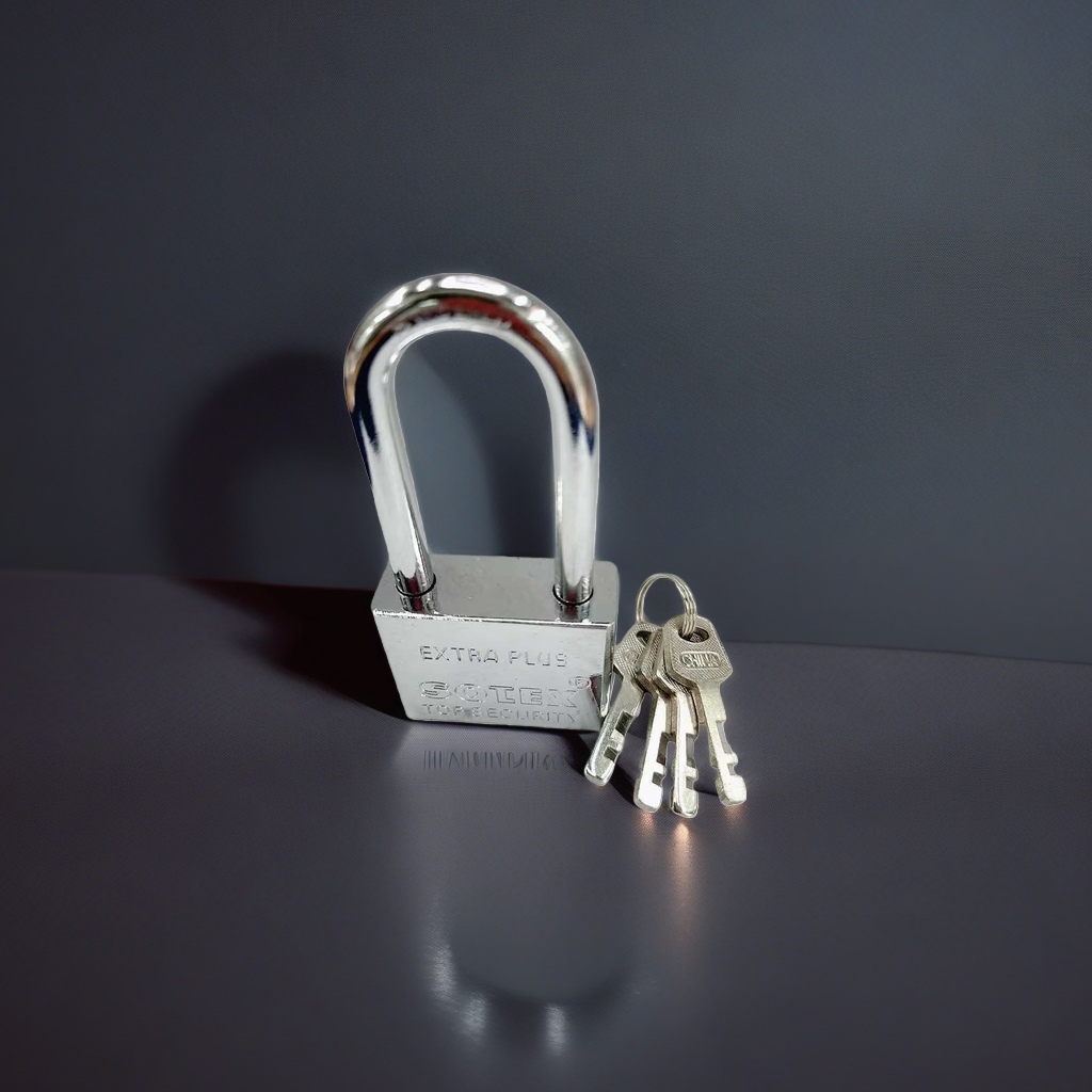 Thickened zinc alloy metal padlock with double key, specially designed for household security doors, cabinets and drawers